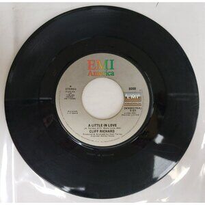 Record 45 RPM Vinyl  Cliff Richards- A Little In love/ Everyman VINTAGE 1980